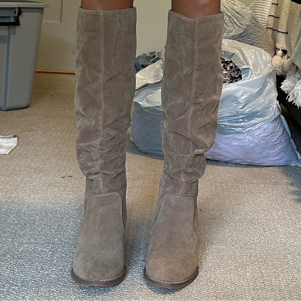 Heeled Suede Boots